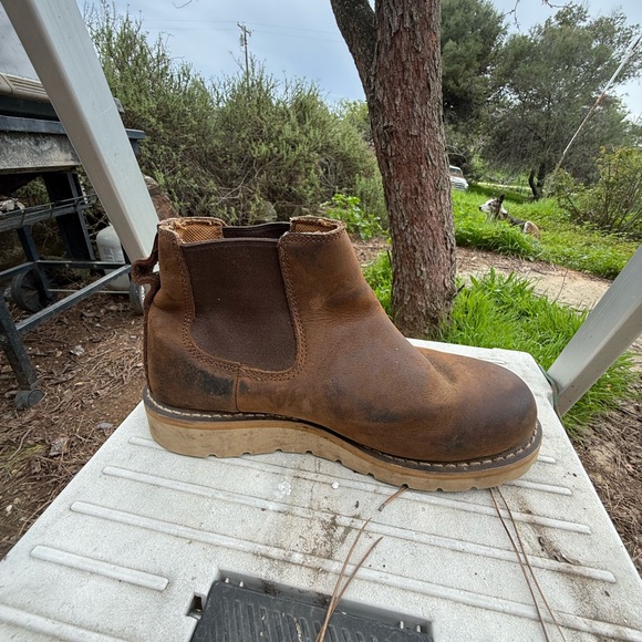 Women’s Wedge Sole Pull On Work Boots 6.5 - Picture 3 of 10